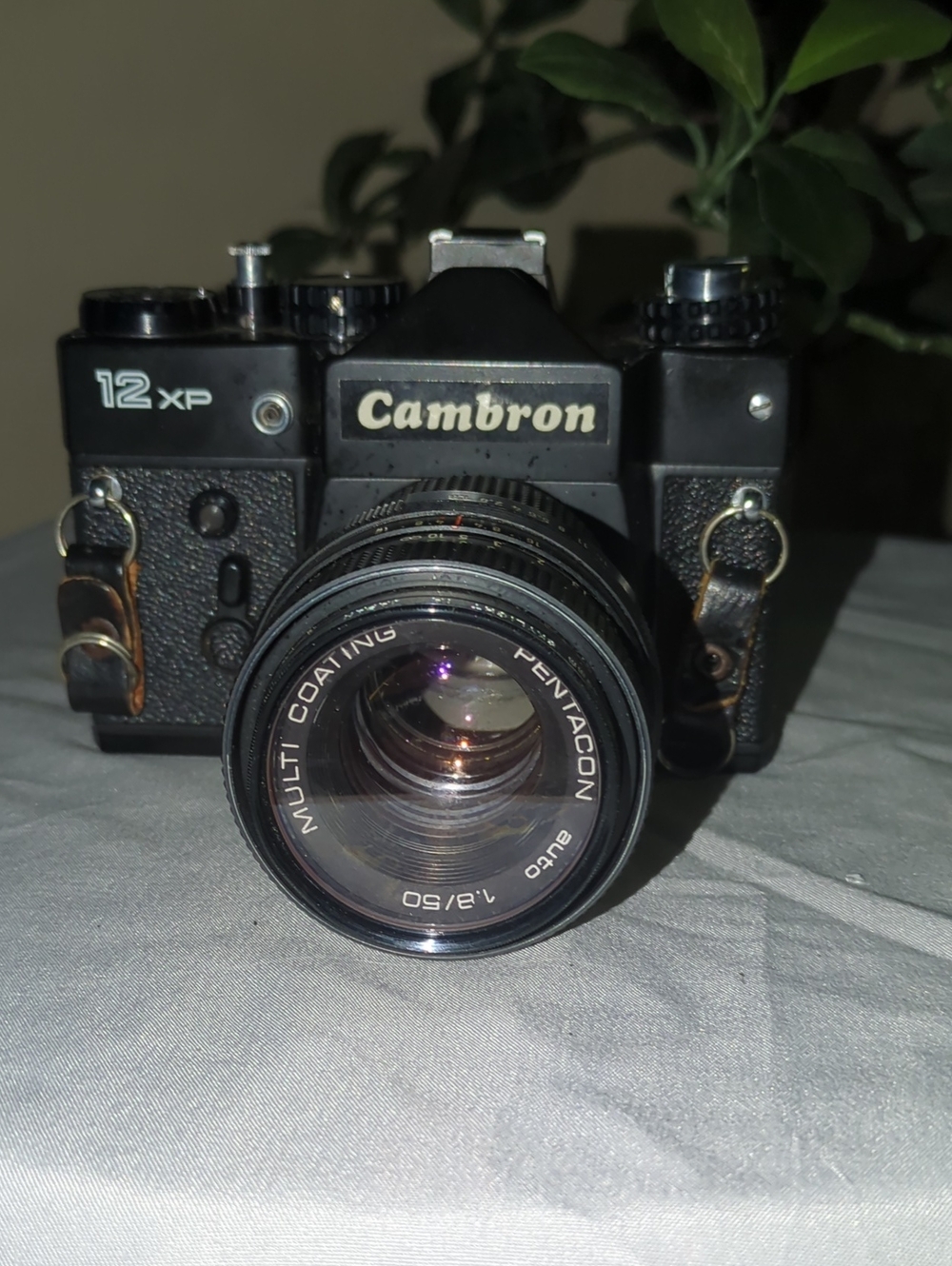 Vintage Cambron 12 XP Black Film Camera with Pentacon 50mm Lens